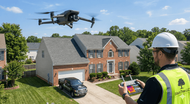 Drone roof inspection