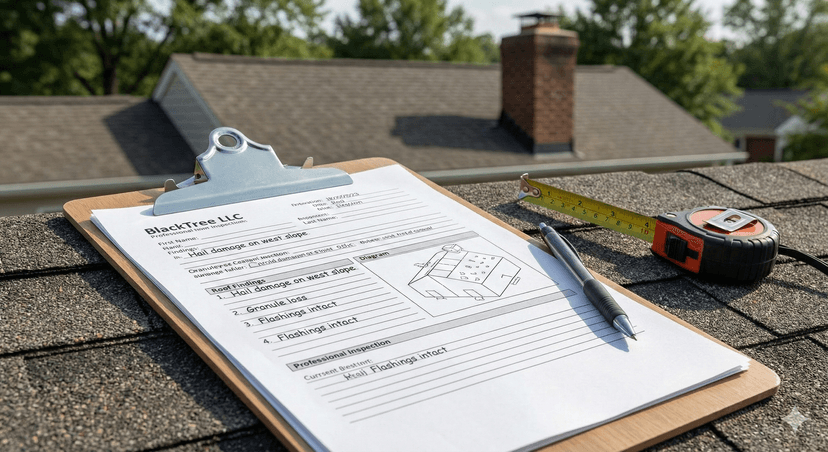 Roof inspection report Suffolk VA