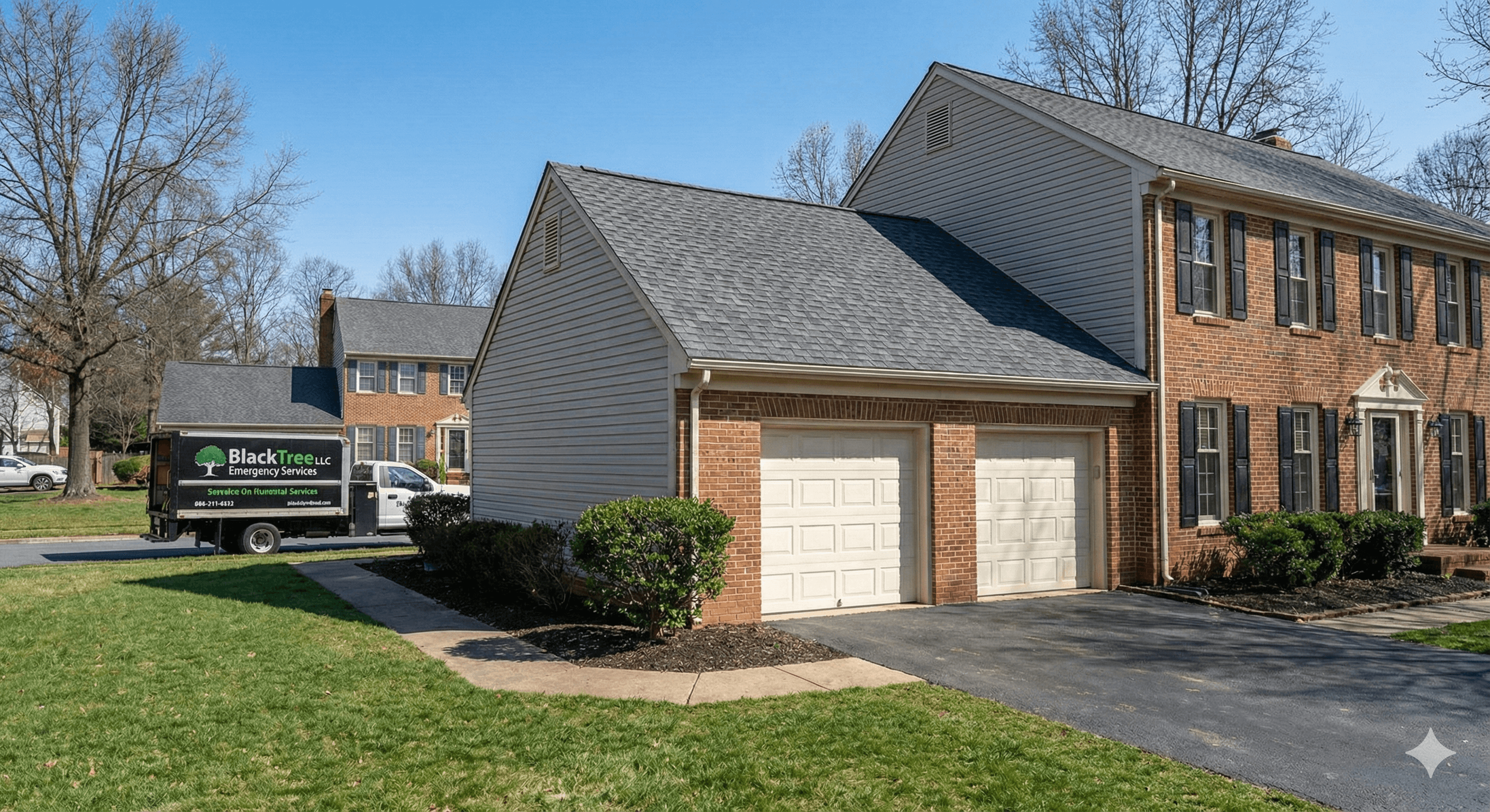 Storm damage restoration complete in Suffolk VA - beautiful restored roof